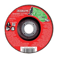 Diablo DBD040125701C Aluminum Oxide Type 27 Masonry Cut Off Disc 4 Dia. in.