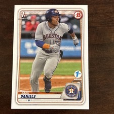 Topps 2020 Bowman Draft 1st Edition Zach Daniels #BD-133 Houston Astros Baseball