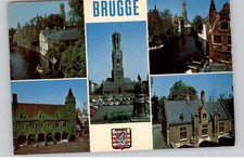 Brugge Belgium Scenic Views Postcard 1987