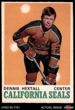 1970 O-Pee-Chee #186 Dennis Hextall Golden Seals 4 - VG/EX