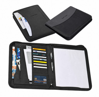 Personalisierter A4 Organizer mit Schreibblock, Dokumentenaufbewahrung & Kartenhalter