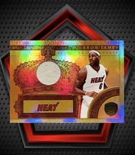 LeBron James *131/249* 2010-11 Panini Gold Standard Crowns Game Worn #15 Heat