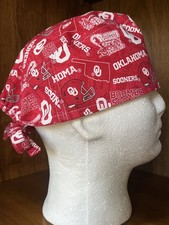 OU Sooners Men  s Scrub Cap Tie Back University of Oklahoma USA Made 
