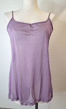 VICTORIAS SECRET Size M Purple Cami Slip Sheer