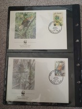 WWF Parrots FDC ×4 St.Vincent