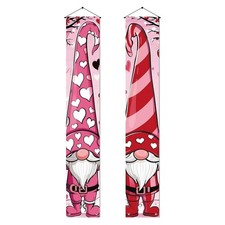 Valentines Day Banner Happy Valentines Day Gnome Porch Sign Wedding Anniversa...