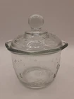 Vintage Anchor Hocking Savannah Clear Sugar Bowl With Lid