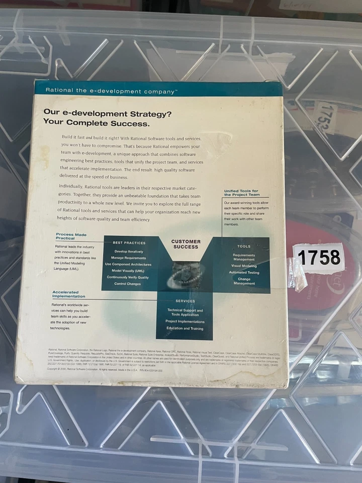 IBM Rational ClearQuest Suite versión 2000 -- Nuevo en caja. Precintado -- REF 1758 Foto 2 de 4