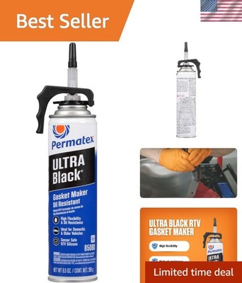 High Flex 9.5 oz RTV Silicone Gasket Maker - Maximum Oil Resistance by Permatex