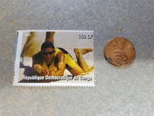 Bosma Javier Spain Beach Volleyball Olympic 2004 Stamp Republique  Du Congo
