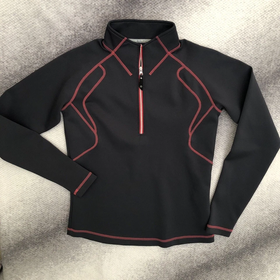 Sunice Jada Super Stretch Women’s Golf Pullover Top Size M Gray Pink Quarter Zip - Image 2 of 4