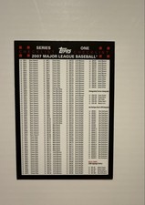 2007 Topps - Checklists Red Series One Checklist #1-3 Generation Now -...