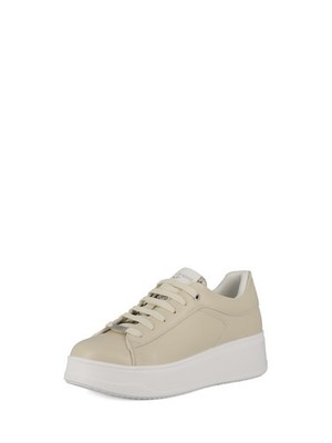 Damen Schnürer Sneaker hellbeige Marine Art. AMD561H36