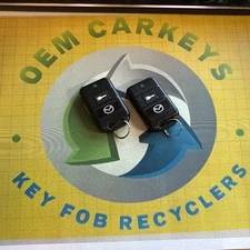 2 CLEAN MAZDA SINGLE BUTTON RED LED REMOTE START KEY FOB GOH-PCMINI LOT OF 2