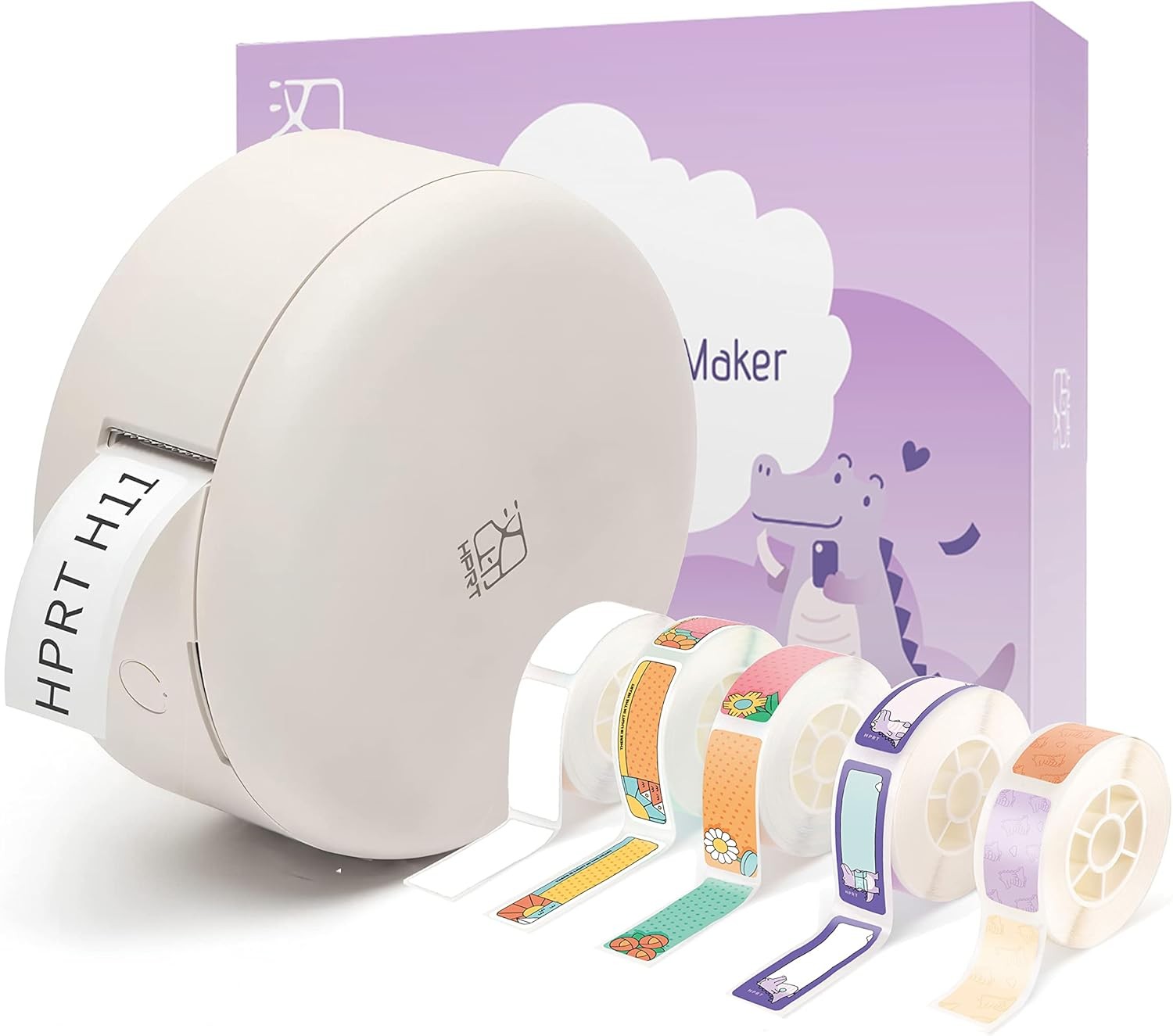 Wireless H11 Bluetooth Thermal Label Maker with Mini Tapes-image