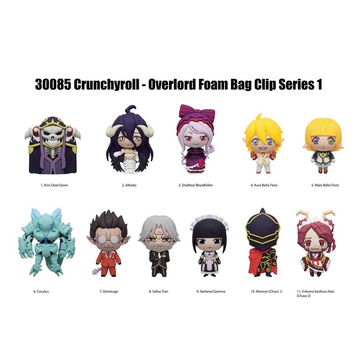 Overlord NEW * Narberal Gamma Clip * Blind Bag Key Chain Series 1