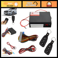 Keyless Entry Car Alarm System - Remote Central Lock Kit for Vehicles, 2 Remotes