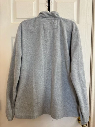 Magellan Outdoors Fleece Jacket Size L Gray Full Zip image 5