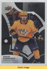 2021-22 Upper Deck Allure Rookies Black Rainbow David Farrance #136 READ 0qr0