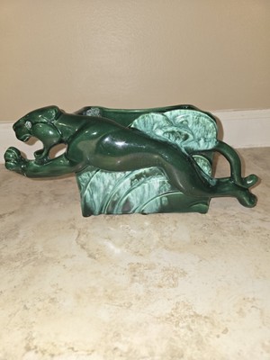 Vintage 1950's Ceramic Panther Lamp