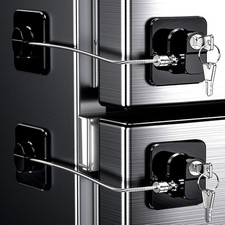 4 Pack Refrigerator Locks with 8 Keys, Child Safety Lock for Fridge Door Locks,