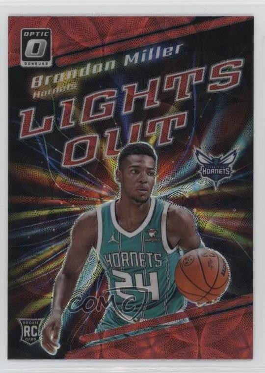 2023 Panini Donruss Optic Lights Out International Red Prizm Brandon Miller 1k61