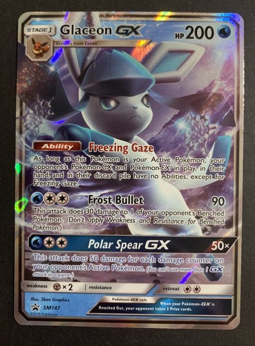 Glaceon GX SM147 - Black Star Promo - Ultra Rare Sun And Moon 2018 Pokémon