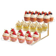 Clear Dessert Table Display Set 11 x 6 for Cookie Donut Cupcake, 3 Tier Acryl...