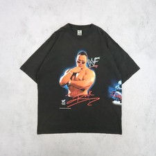 Vintage The Rock Wrestling T-Shirt Size XL 1999 90s WWF WWE
