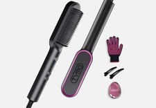TYMO Ring Hair Straightener Brush Comb for Women 5 Temp Settings 20s Fast Heat