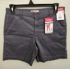 Wrangler Men's SIZE 32 Regular Fit Flat Front Shorts PEWTER GRAY 7" Inseam 10725