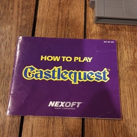 Castlequest (NES) Cartridge, Manual And Map
