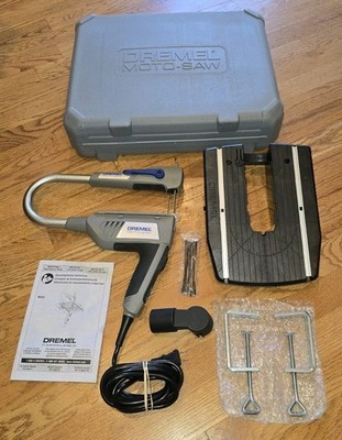Dremel MS20 Moto-Saw Variable Speed Compact Scroll Saw With Base Plate And More