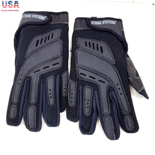 ASG The Strike Systems Tactical Assault Gloves in Black size XL Leather Plus