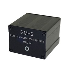 Studio Grade XLR To 3.5mm Electret Microphones Converter Aluminum Construction