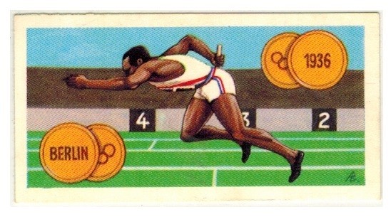 Goodies Olympics Jesse Owens Tobacco Card