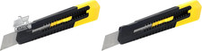 Cutter Stanley 18mm SM18 Professionali Coltello Taglierino Lama 160mm Pacco da 2