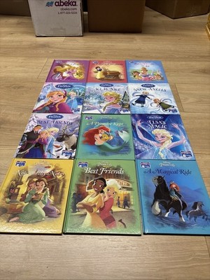 Lot Of 12 Disney Princess Me Reader Story Book Set Belle Mermaid Snow White-GOOD