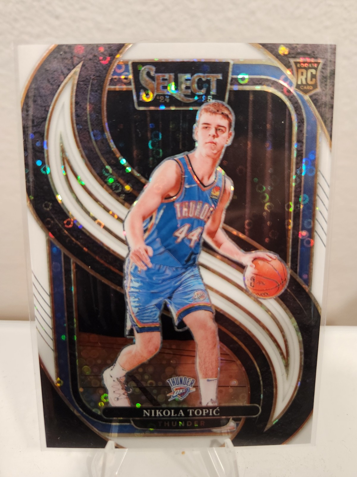 2024-25 Panini Select Premier Level Nikola Topic #171 White Disco Prizm /75 (RC)