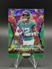 Panini Prizm 2025 Travis Hunter Jaguars Cracked Ice Green Prizmatic #12 Football
