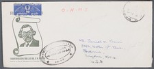 MayfairStamps Ceylon OHMS E. W. Perera Statesman Colombo to Phoenix AZ Air Mail