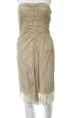 MNG Schlauchkleid Damen Kleid Gr. DE 34 goldfarben Elegant - Bild 1 von 4