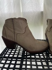 Botines Lucchese Mujer Cuero Hueso Blanco Excelente Estado Talla 7.5 B