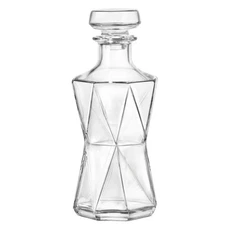 Cassiopea Glass Decanter 33.75 oz Lead-Free Italian Crystal Gift Boxed