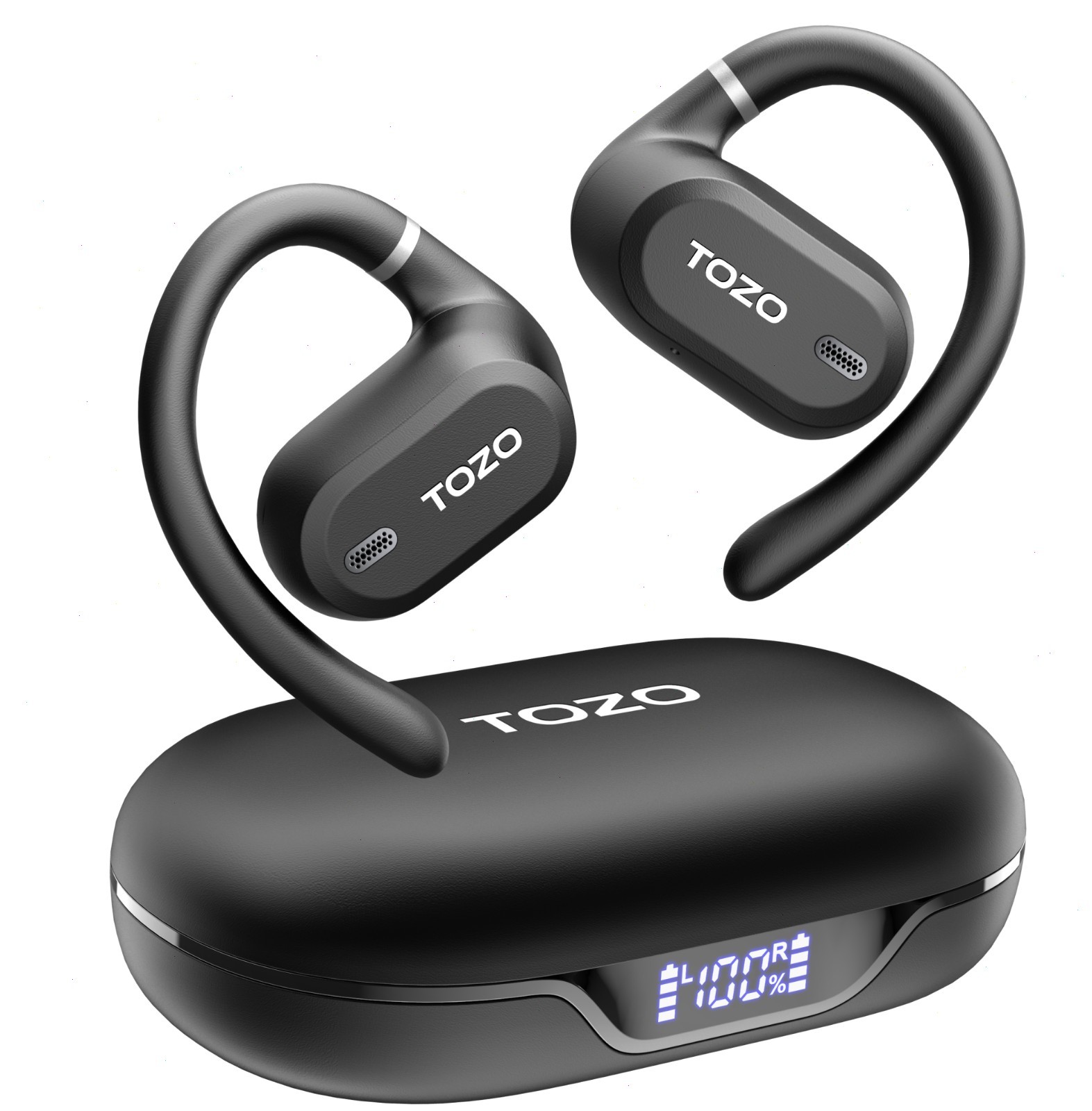 TOZO OpenWear Wireless Earbuds Bluetooth 5.4 Open Ear Headphones IPX6 Waterproof
