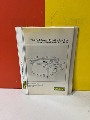 SVECIA B013E-8811 Semimatic PC, SSPC Flat Bed Screen Printing Machine