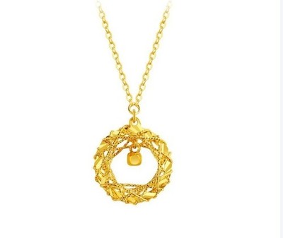 24 Karat Gold Traumnest Design Anhänger 