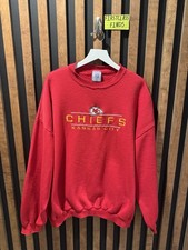 VINTAGE 90s Logo 7 Kansas City Chiefs NFL Football Crewneck Sweatshirt Size XXXL