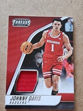 2022-23 Panini Chronicles THREADS ROOKIE RC JERSEY JOHNNY DAVIS Wisconsin NM-MT 