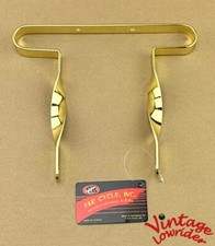 BICICLETA LOWRIDER VINTAGE PLANA TRENZADA GOLD BUMBER 12" BICICLETAS LOWRIDER.